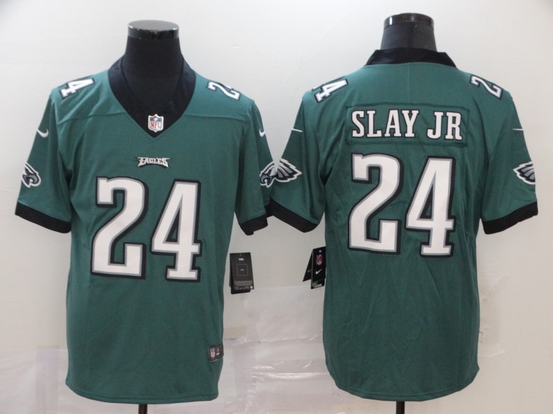 Men Philadelphia Eagles #24 Slay Jr green Vapor Untouchable NFL Jersey Limited Player Football